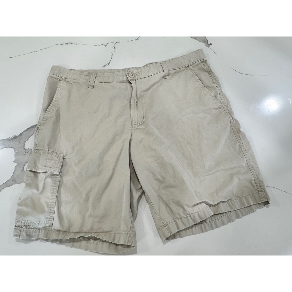 Columbia Mens Khaki Cotton Cargo Shorts Tan Size‎ 36 Outdoor Hiking Utility